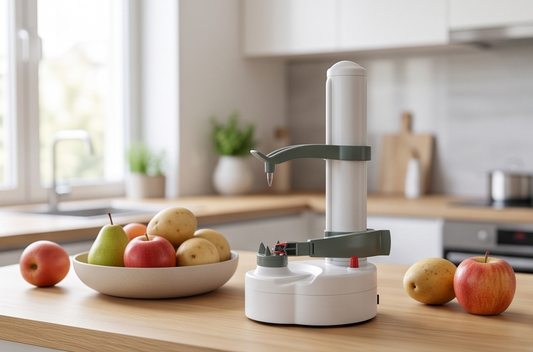 Multifunction Stainless Steel Electric Peeler Automatic Fruit Peeler Vegetable Cutter Three Spare Blades Potato Peeler Machine