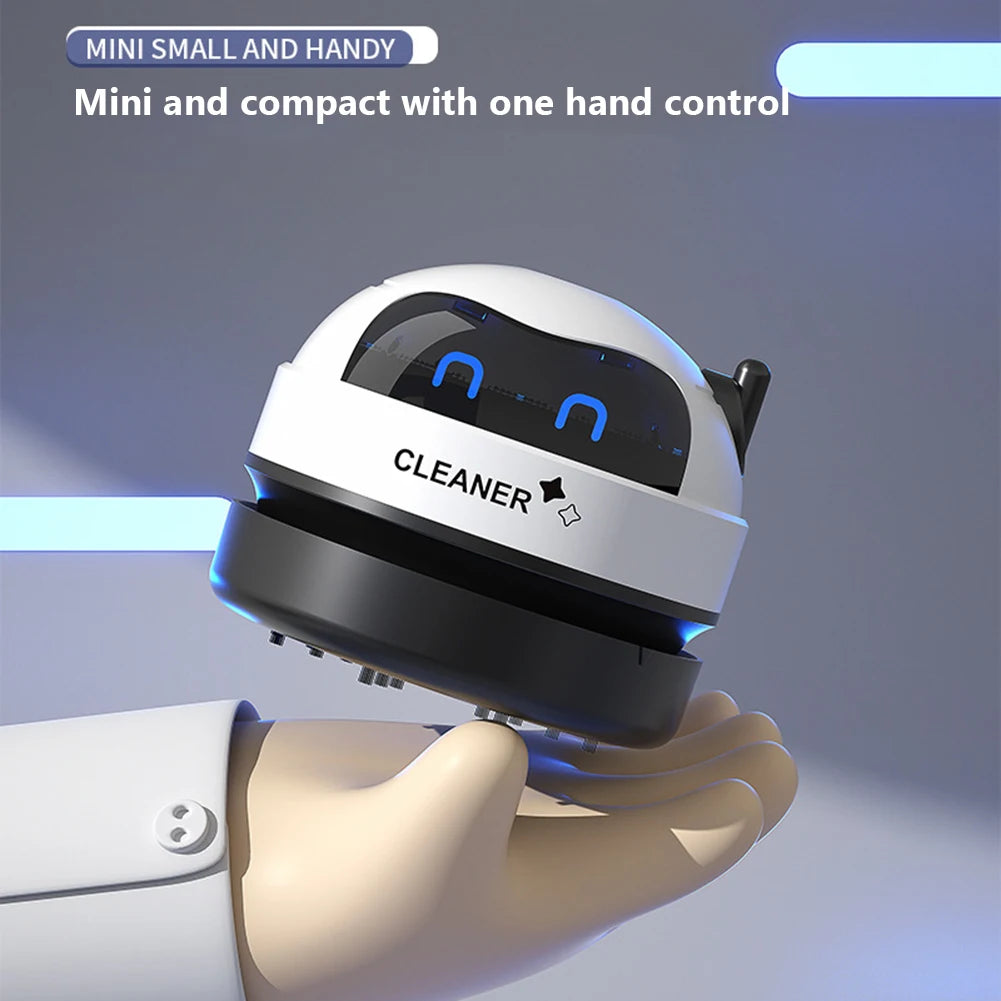 USB Mini Vacuum Cleaner Portable Desk Table Dust Removal Cleaning Brush Rechargeable Wireless Car Vacuum Cleaner for Home Office