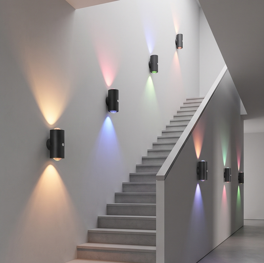 Magnetic Motion Sensor Smart Light, LED Rechargeable Wall, RGB Gradient Ambient Light, Dimmable Indoor Light.