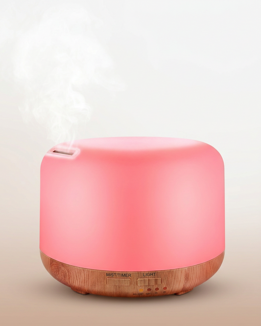 300ML Essential Oil Diffuser, Remote Control Ultrasonic Aromatherapy Oil Diffusers Cool Mist Humidifier, Waterless Auto-Off and 7 LED Light Colors for Bedroom, Yoga, SPA, Baby