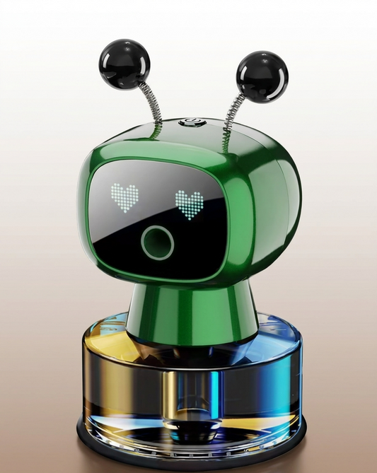 Smart Car Air Freshener AI Rechargeable Car Aroma Diffuser Smart Eyes 4 Levels of Adjustable Intelligent Car Diffuser Gift